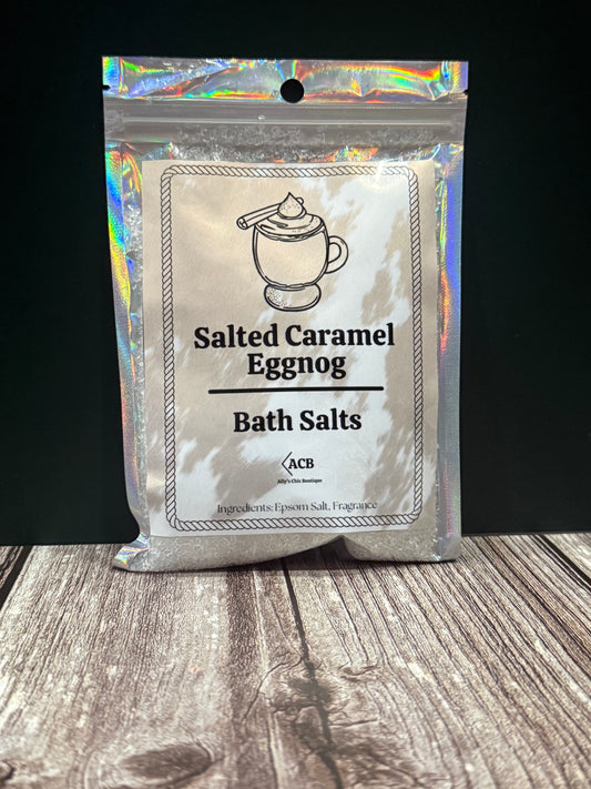 Salted Caramel Eggnog Bath Salts
