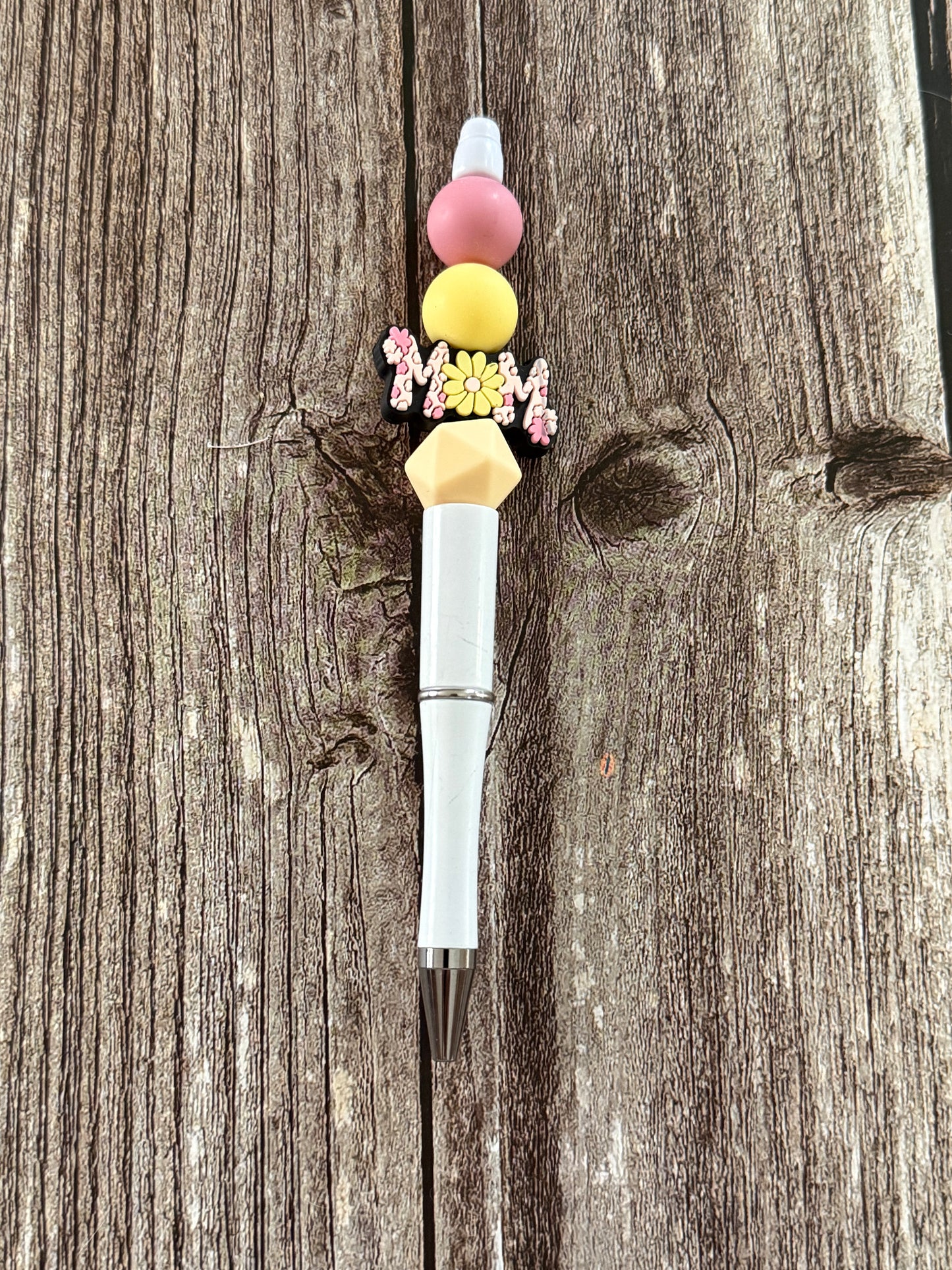 Mom Floral Beaded Pen