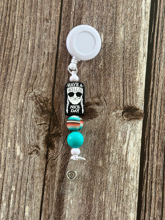 Have a Willie Nice Day Badge Reel