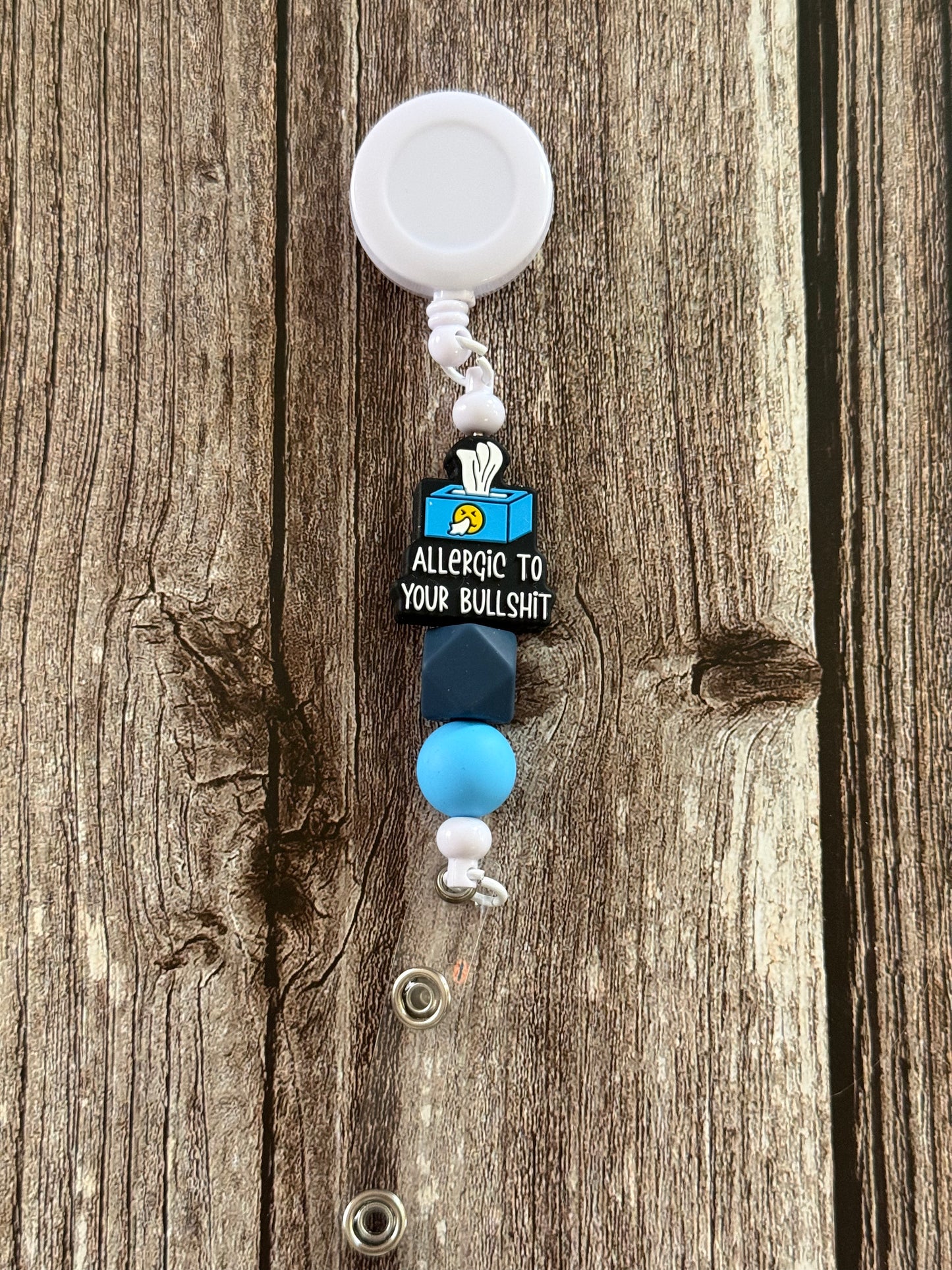 Blue Allergic to Your Bullshit Badge Reel