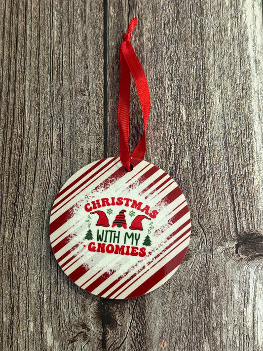 Christmas With my Gnomies Ornament