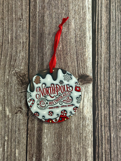North Pole Hot Chocolate Co. Ornament