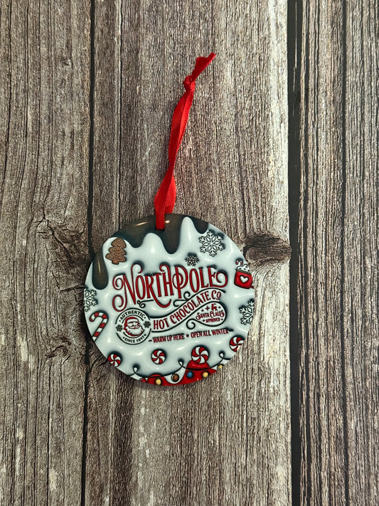 North Pole Hot Chocolate Co. Ornament