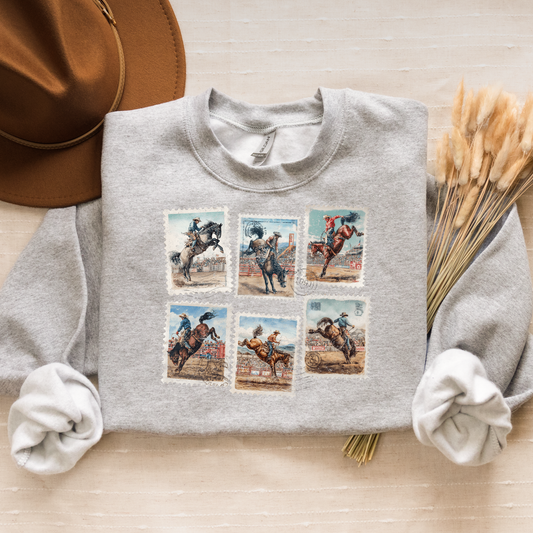 Buckin Stamps Crewneck