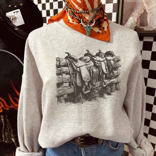 Heritage Saddle Crewneck