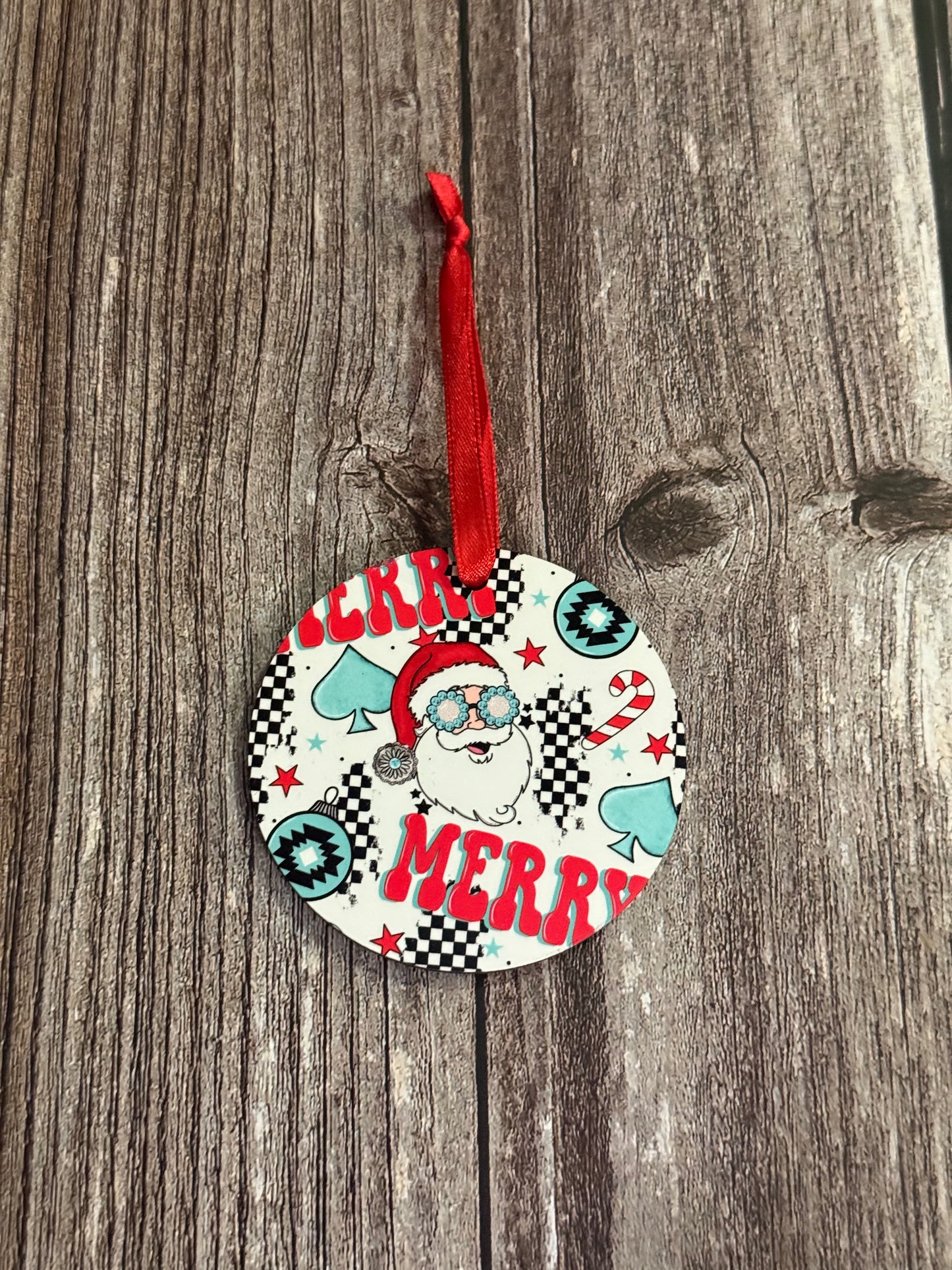 Merry & Western Ornament
