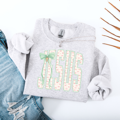 Floral Jesus Crewneck (Made to Order)