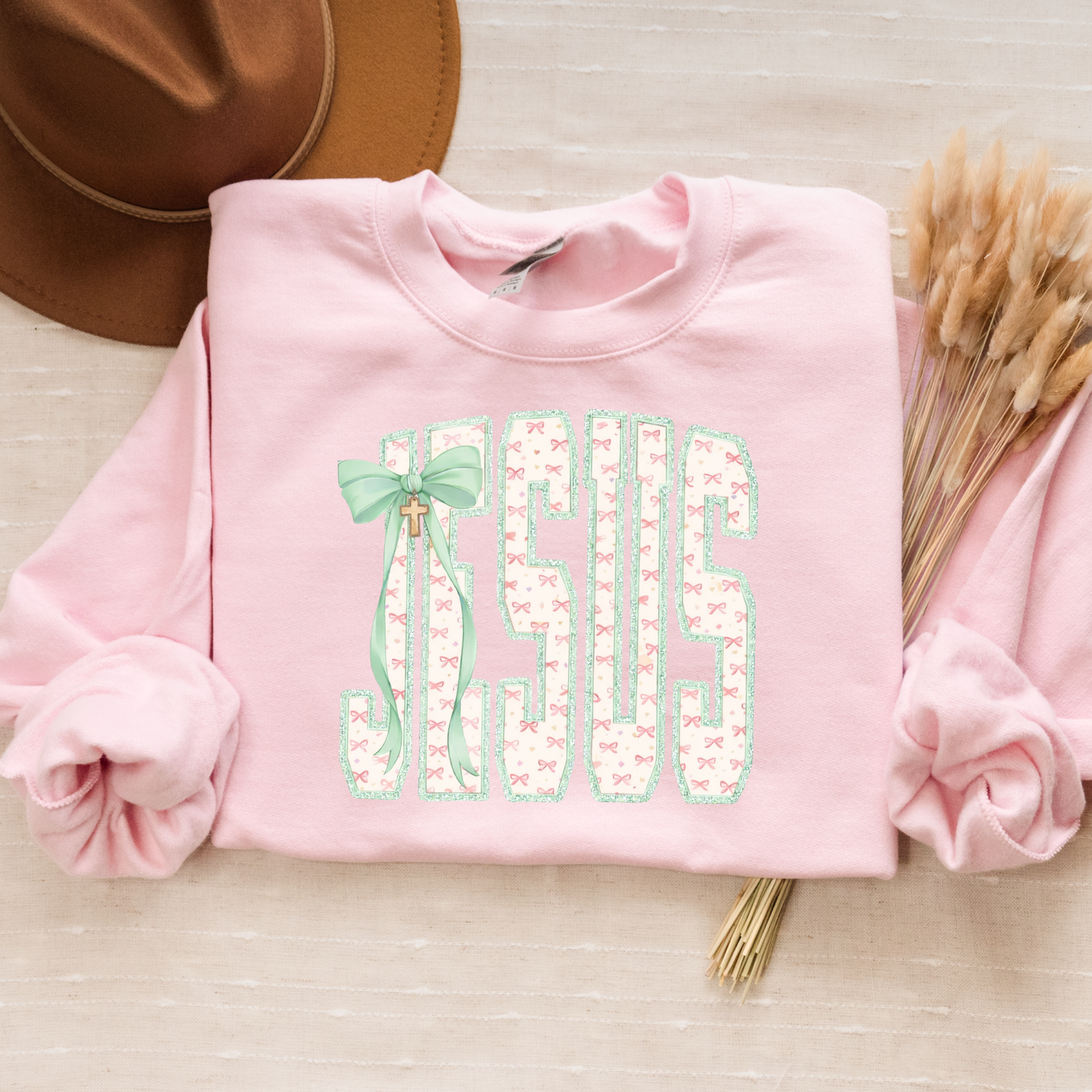 Floral Jesus Crewneck (Made to Order)