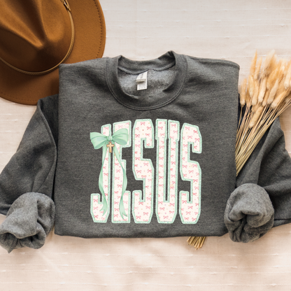 Floral Jesus Crewneck (Made to Order)