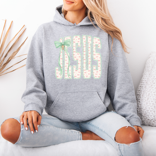 Floral Jesus Hoodie (Made to Order)