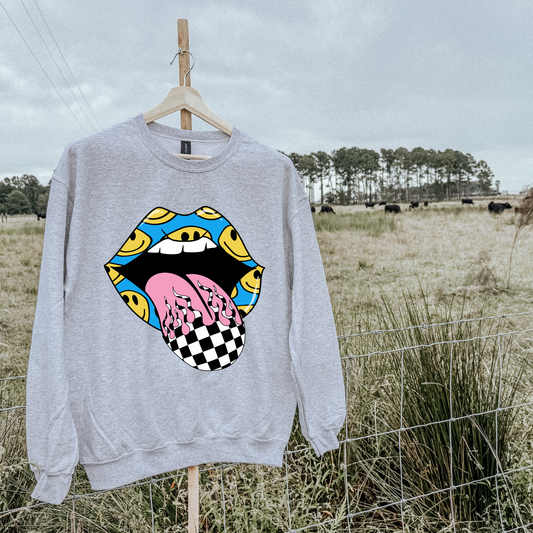 Checkered Chaos Crewneck