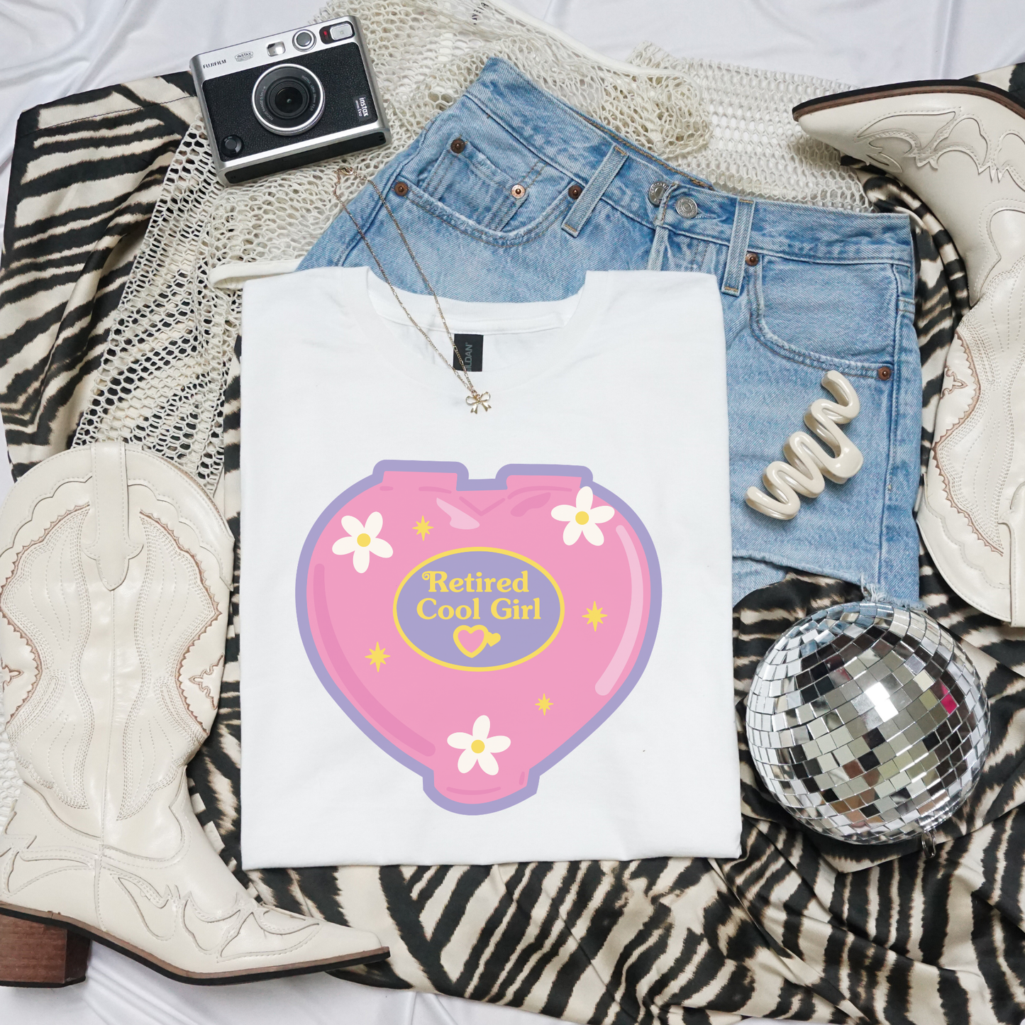 Retired Cool Girl Retro T-shirt