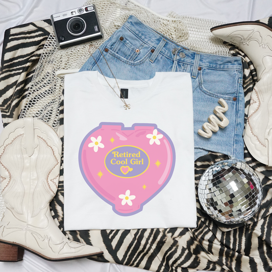 Retired Cool Girl Retro T-shirt
