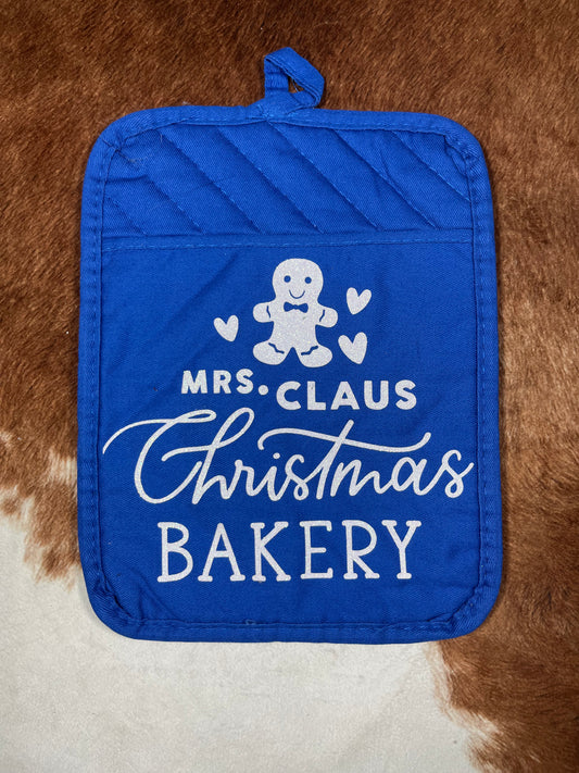 Mrs. Claus Christmas Bakery Pot Holder