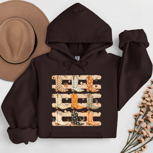 Country Roads & Cowboy Boots Fall Hoodie