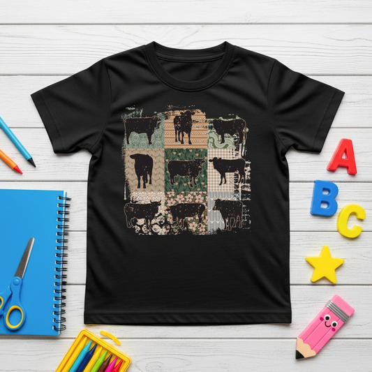 Floral Cow Toddler T-shirt