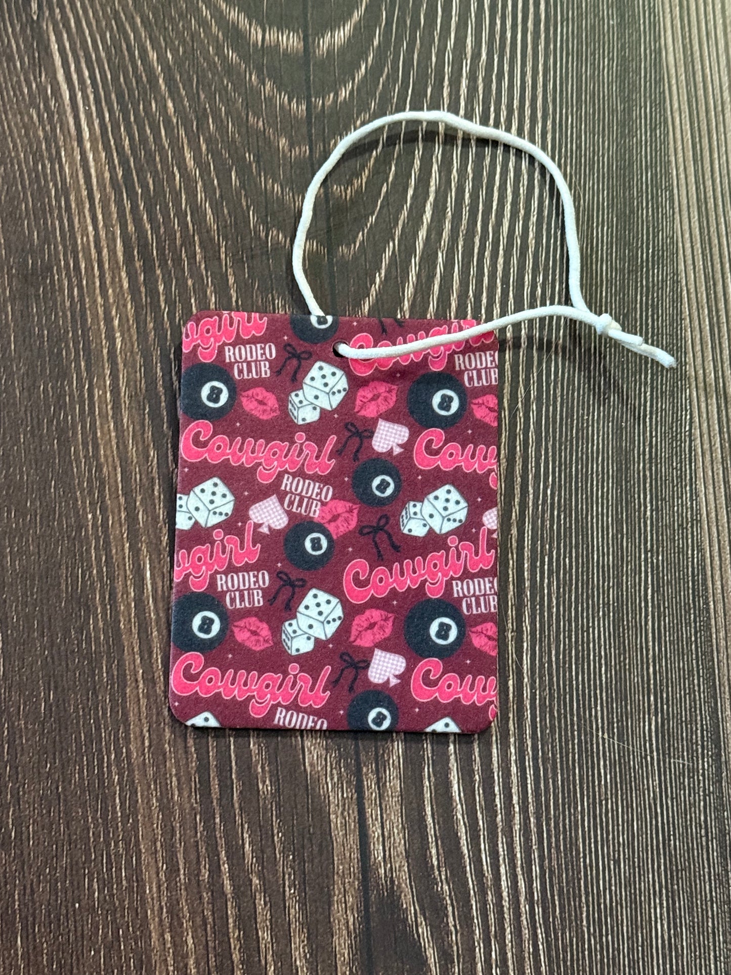 Cowgirl Rodeo Club Car Freshener