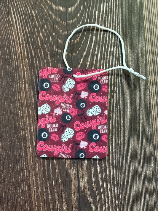Cowgirl Rodeo Club Car Freshener