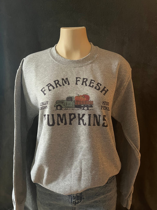 Farm Fresh Pumpkins Crewneck Sweatshirt (Made to Order)