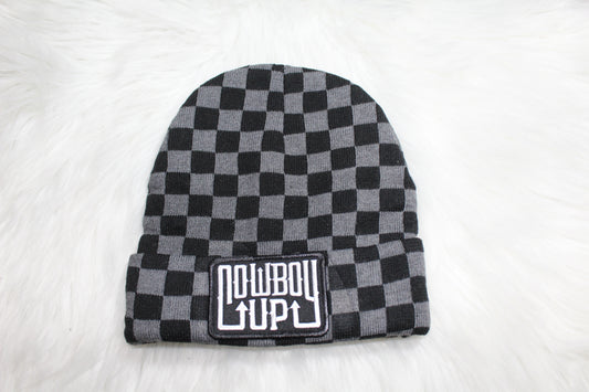 Checkered Cowboy Up Toque