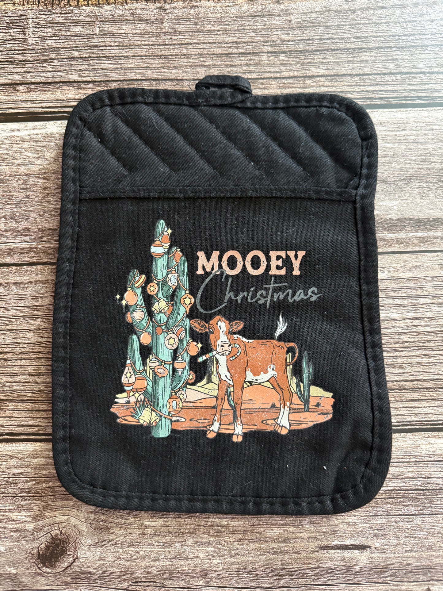 Mooey Christmas Pot Holder