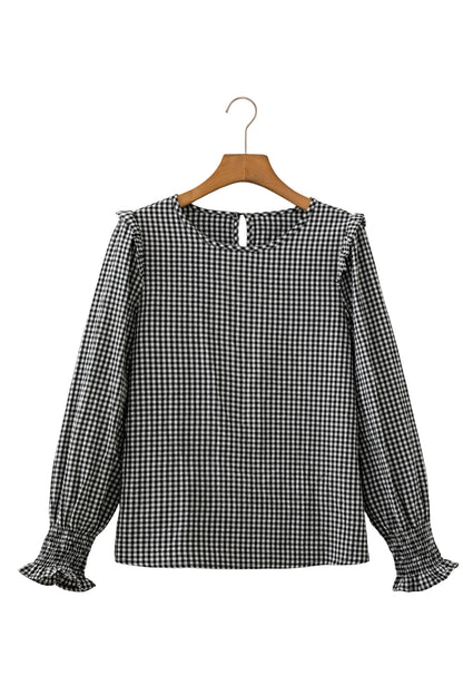 The Della Gingham Blouse