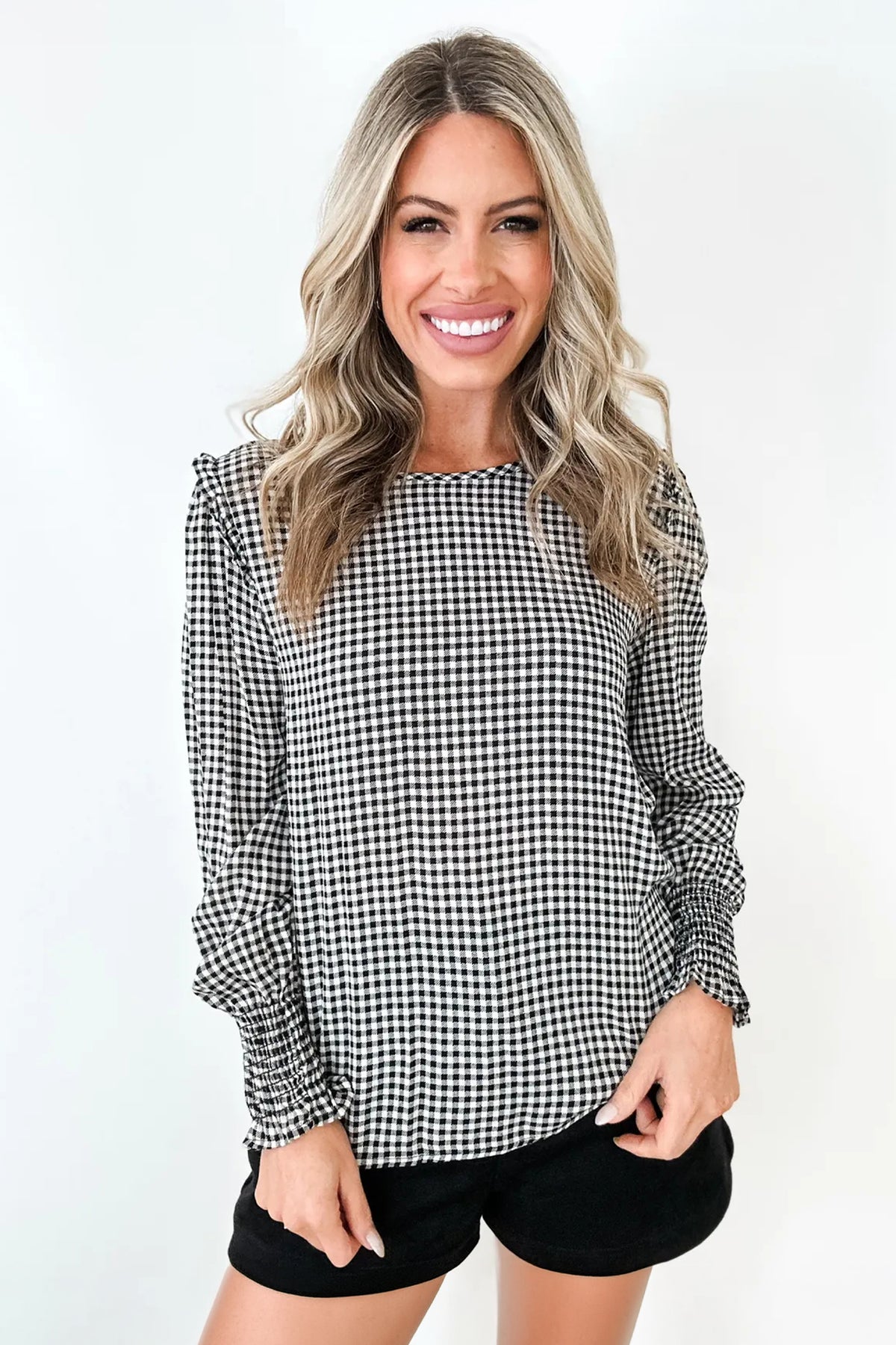 The Della Gingham Blouse