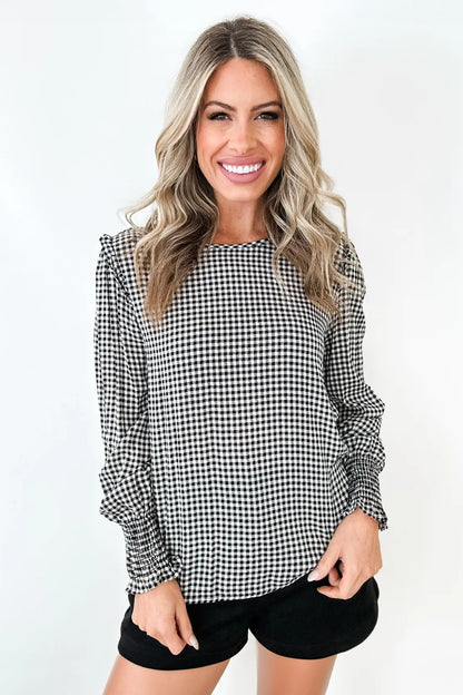 The Della Gingham Blouse