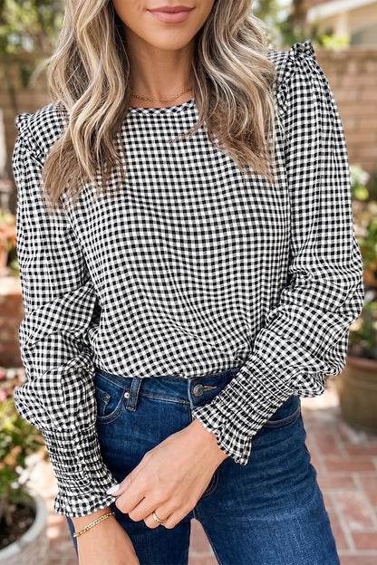The Della Gingham Blouse
