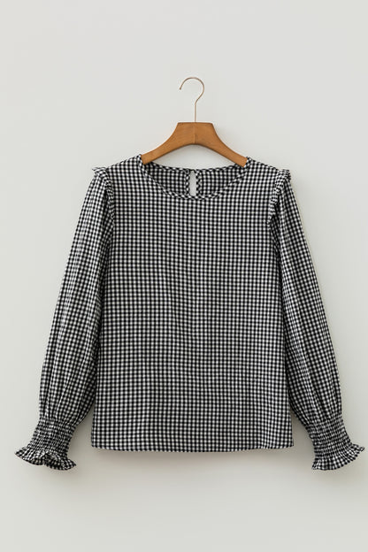 The Della Gingham Blouse