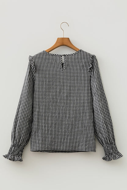The Della Gingham Blouse