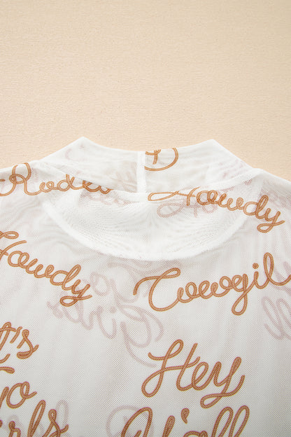 Howdy Mesh Top