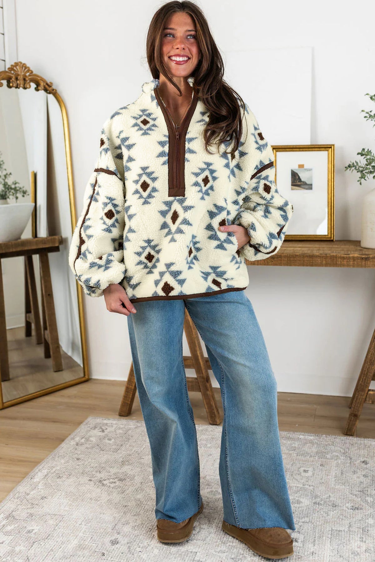 The Blue Mesa Sherpa Pullover