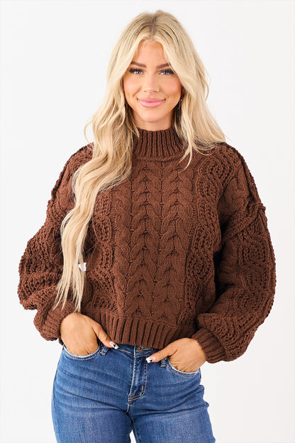 The Chestnut Creek Cable Knit Sweater
