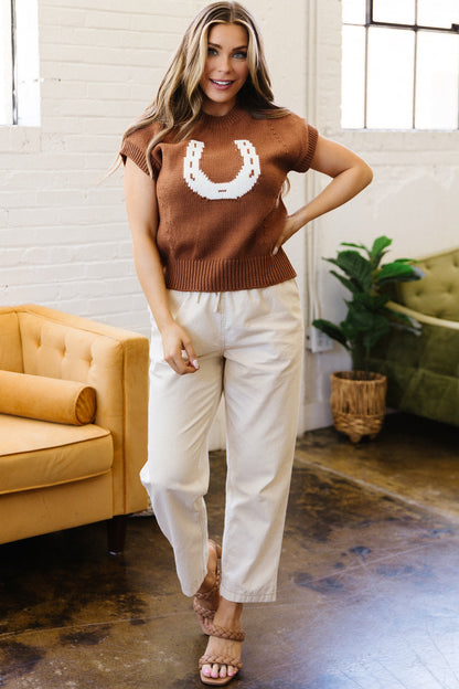 Horse Shoe Sweater Vest