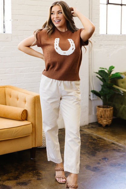Horse Shoe Sweater Vest