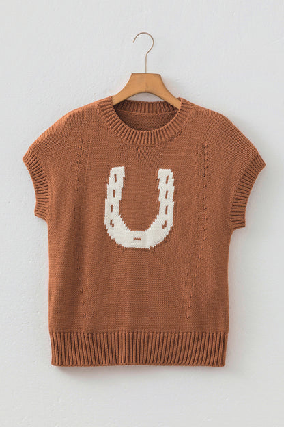 Horse Shoe Sweater Vest