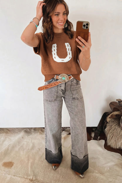 Horse Shoe Sweater Vest