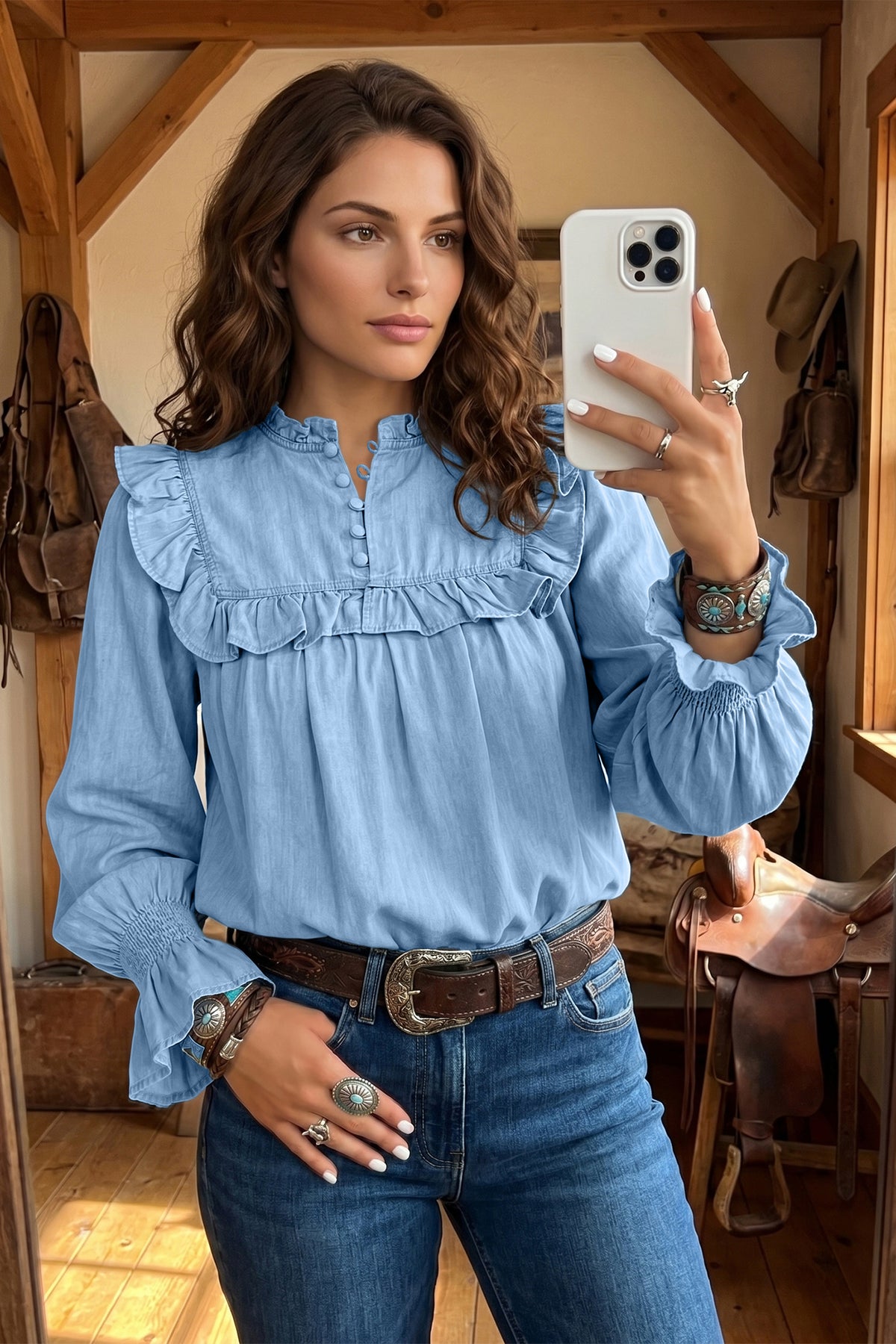 The Cheyenne Ruffle Blouse