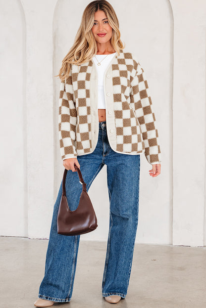 Checkered Cardigan