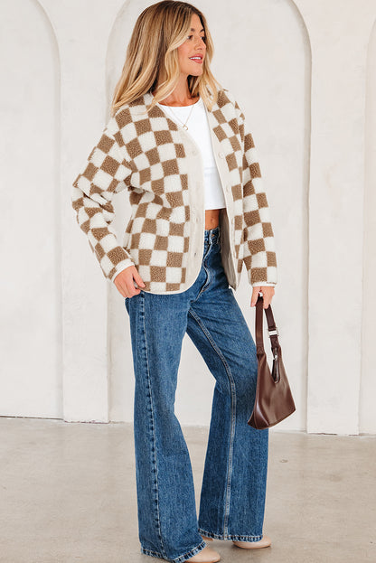 Checkered Cardigan