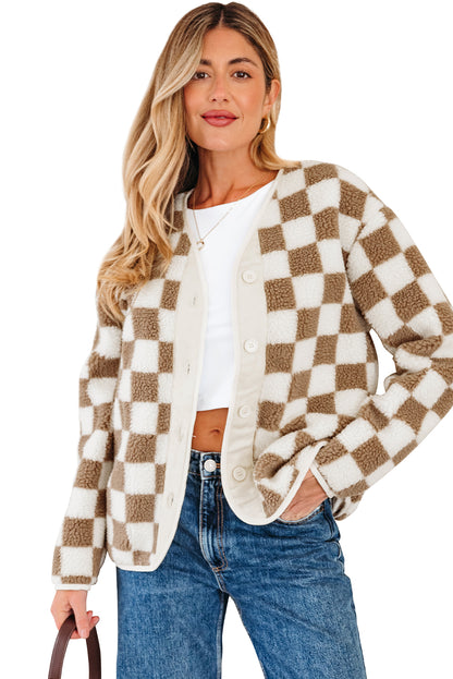 Checkered Cardigan