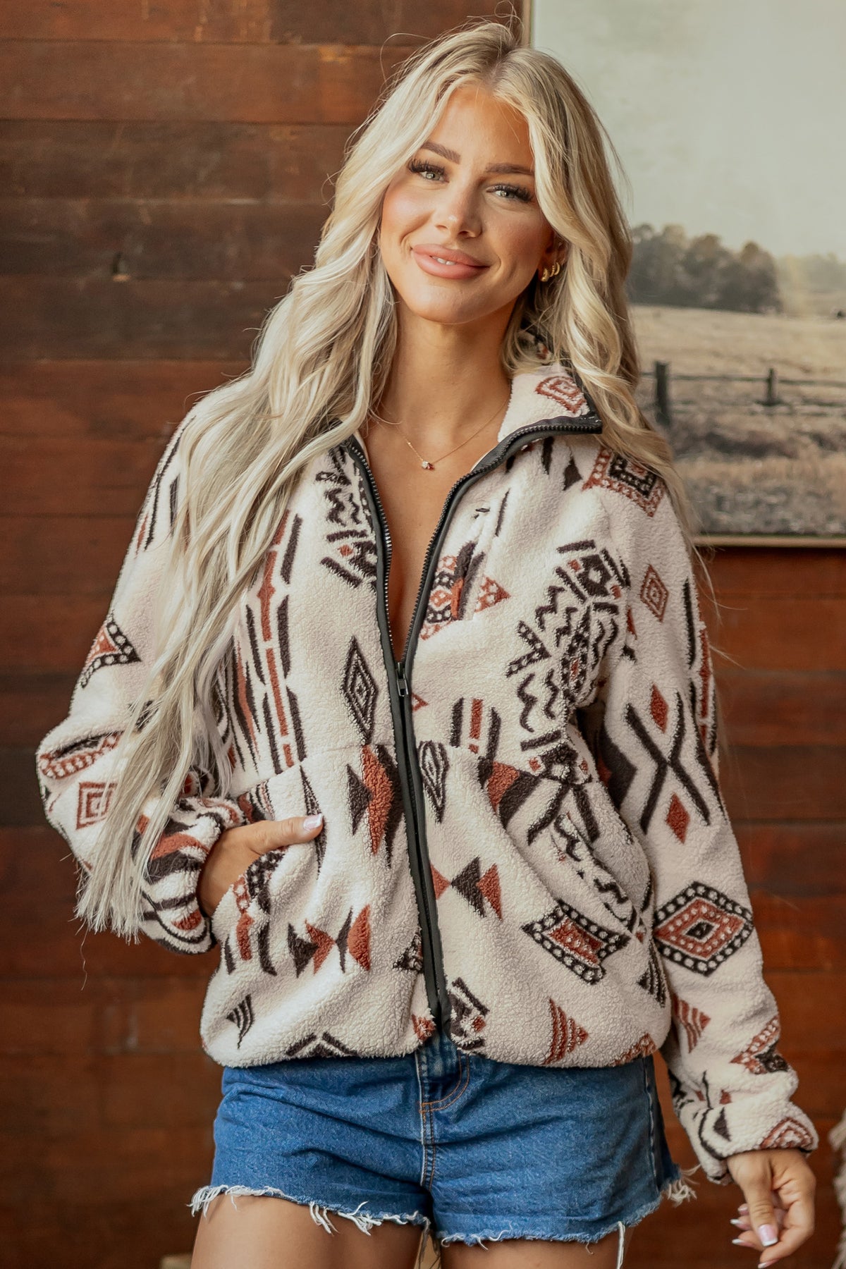 Canyon Creek Aztec Fleece Sweater