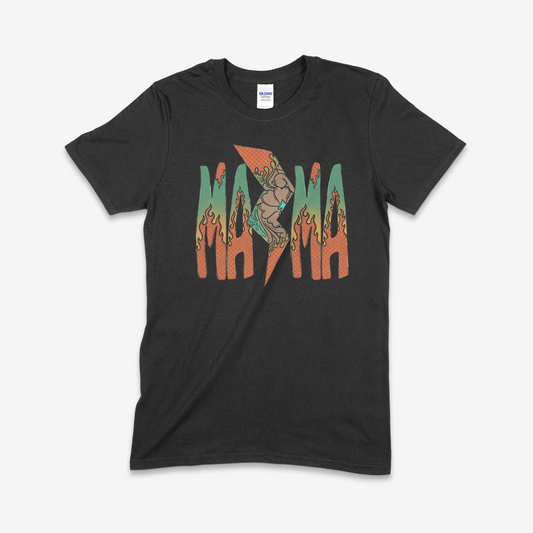 Mama Lightning and Flame T-shirt (Made to Order)