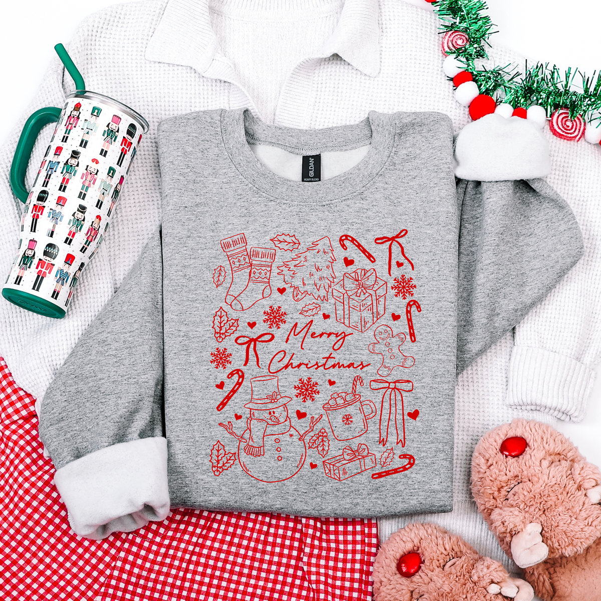Merry Christmas Collage Crewneck