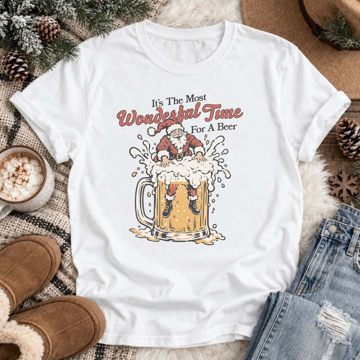 Most Wonderful Time for a Beer Retro T-Shirt