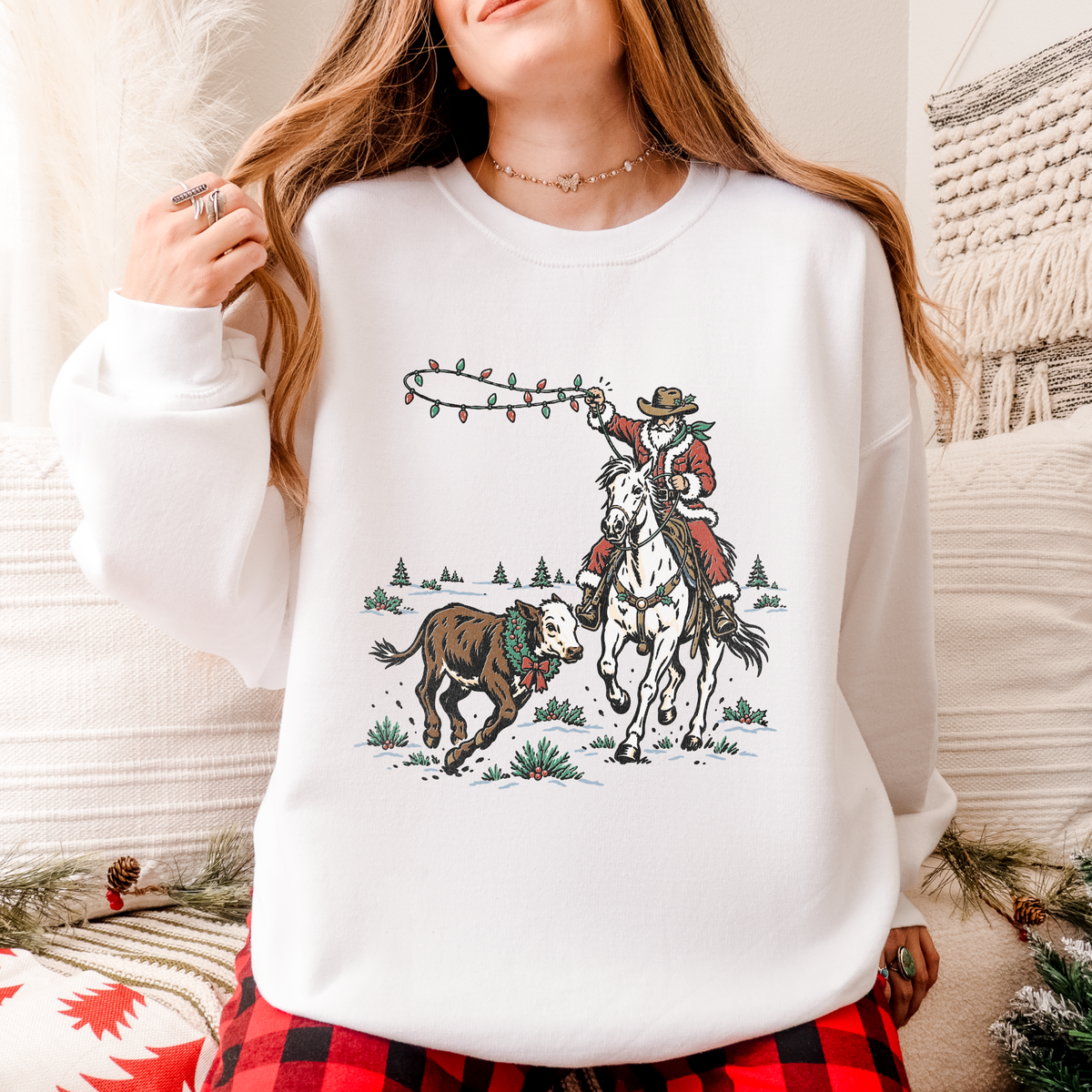Santa’s Christmas Roundup Crewneck