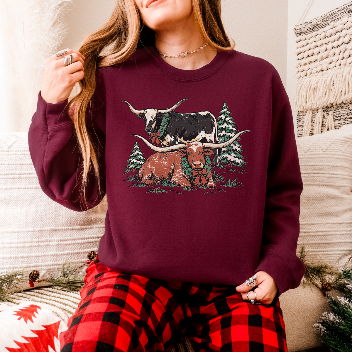 The Christmas Longhorns Crewneck