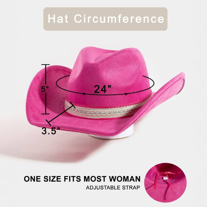 Zig Zag Pattern Band Cowboy Hat