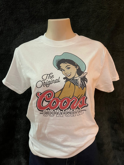 The Original Coors Cowgirl Retro T-shirt